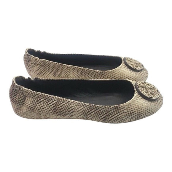 Women's Snakeskin Ballet Flats - Picture 3 of 6